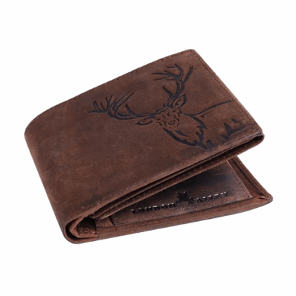 Vintage Brown Leather Wallet For Men, 6 Card Slot
